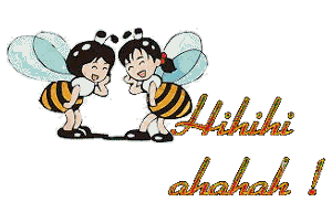 Gif animé rire abeilles